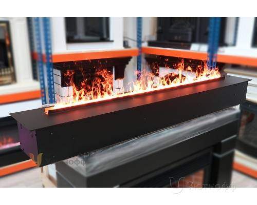 3D электроочаг Real Flame Line-S 150 3D Matte Black в Смоленске